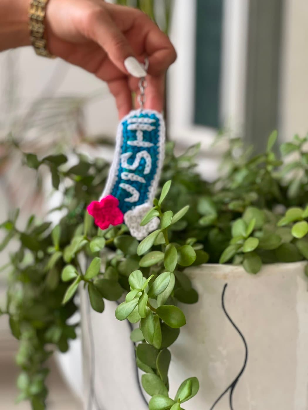 Personalised Crochet Name Keychain — handmade crochet by Anzy Crochets
