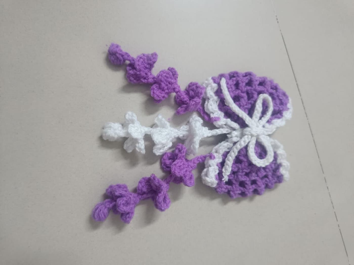 Purple Butterfly Crochet Hanging — handmade crochet by Anzy Crochets